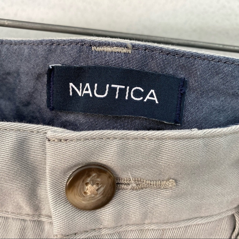 Náutica Mens deck pants / khakis 33 waist, 30 inseam m, light grey - Picture 4 of 4